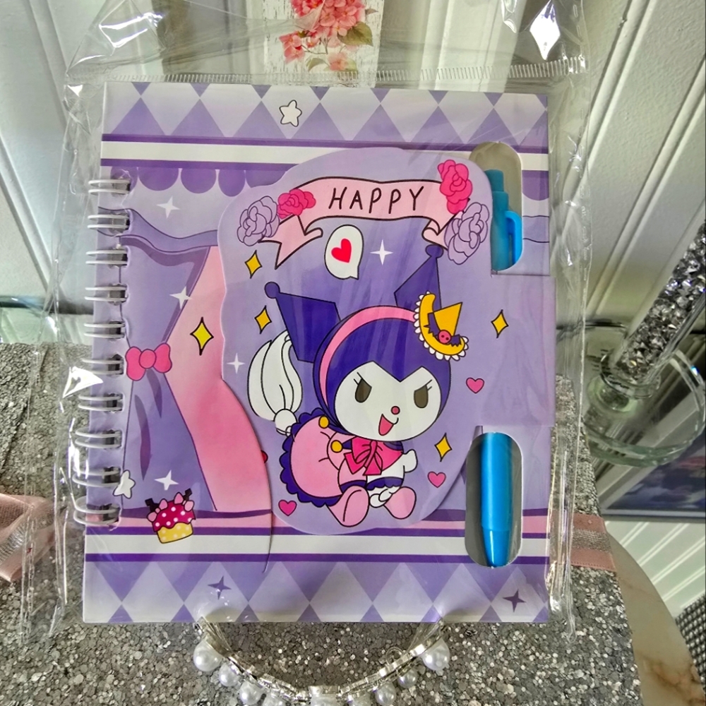 NWT Purple and Blue Party Notebook With Pen
